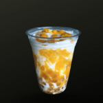 Mango Boba Milk Tea 