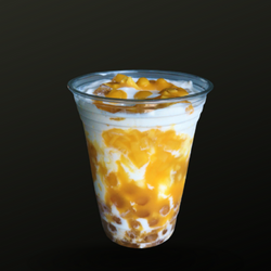 Mango Boba Milk Tea